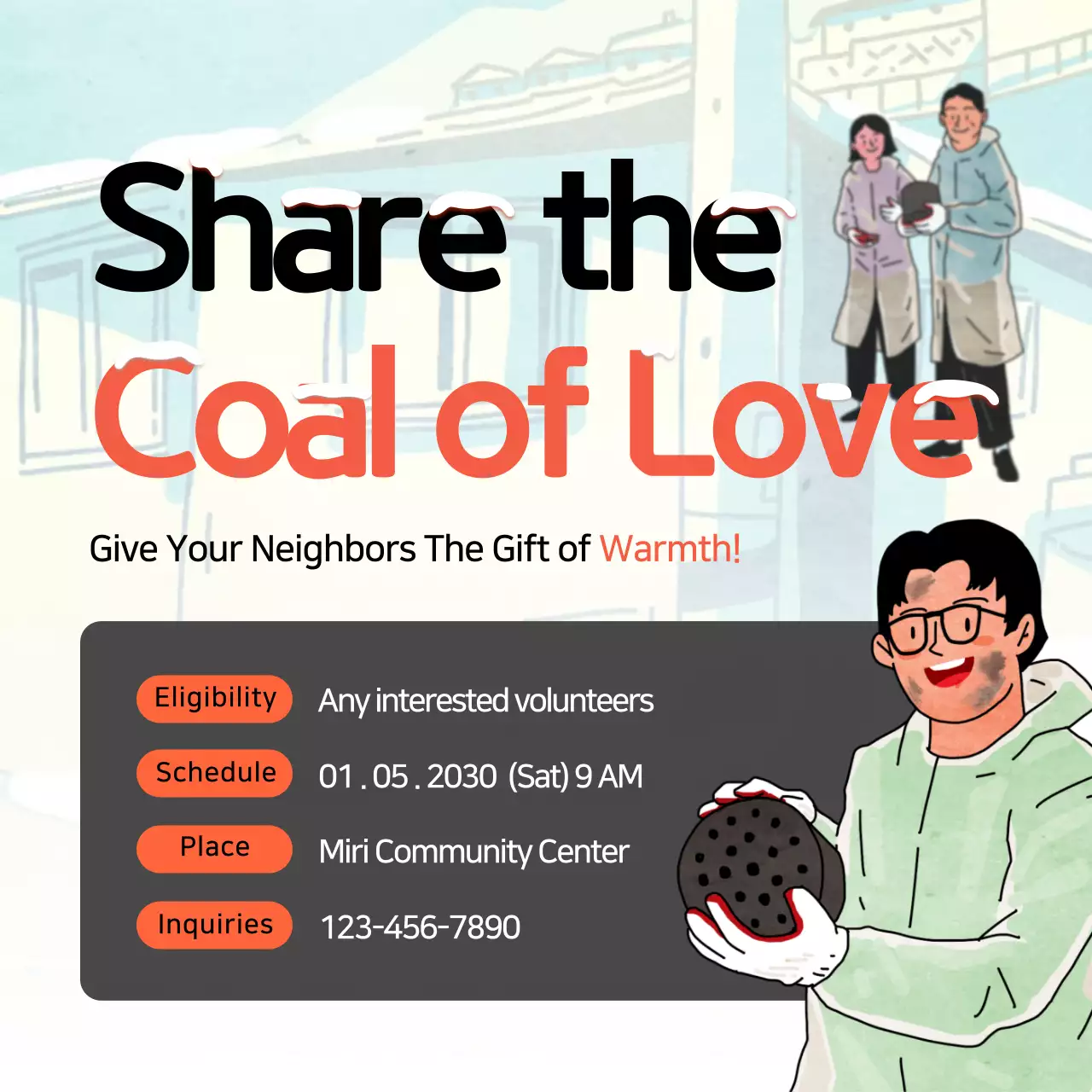 Orange Traditional Community Event Invitation Instagram Post