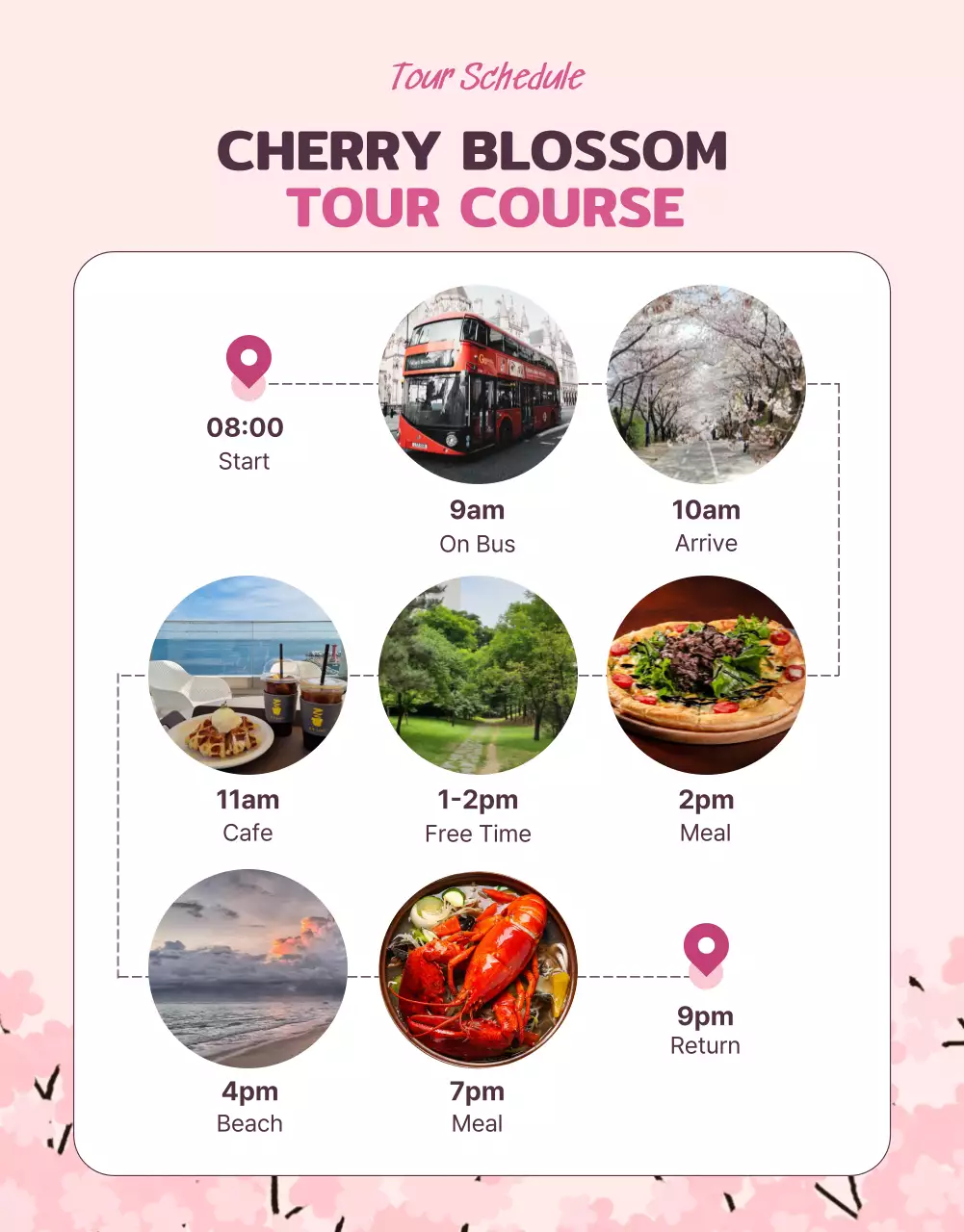 Pink Elegant Festival Promotion Poster