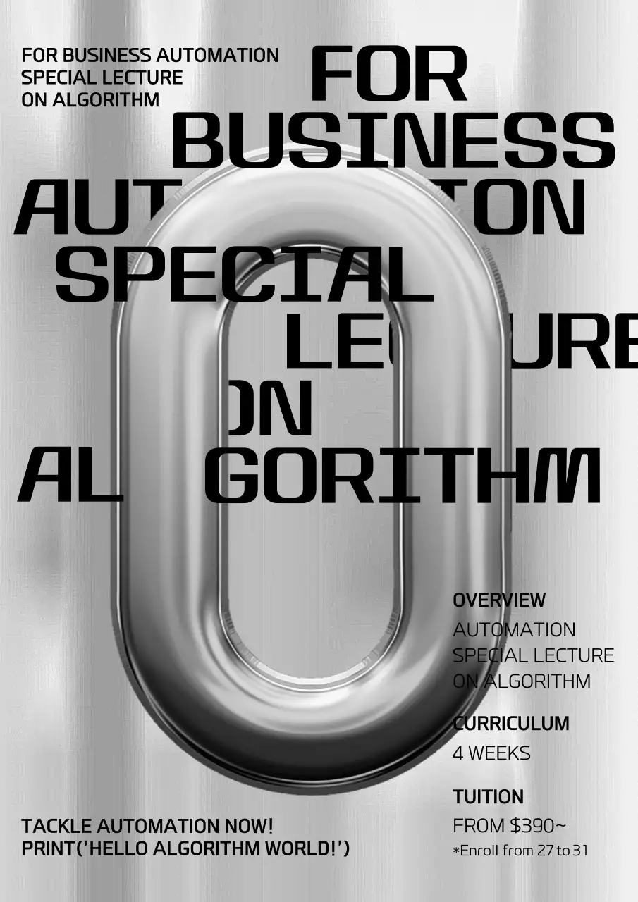 Algorithmic Lesson Guide for the Silver Metal 3D Concept