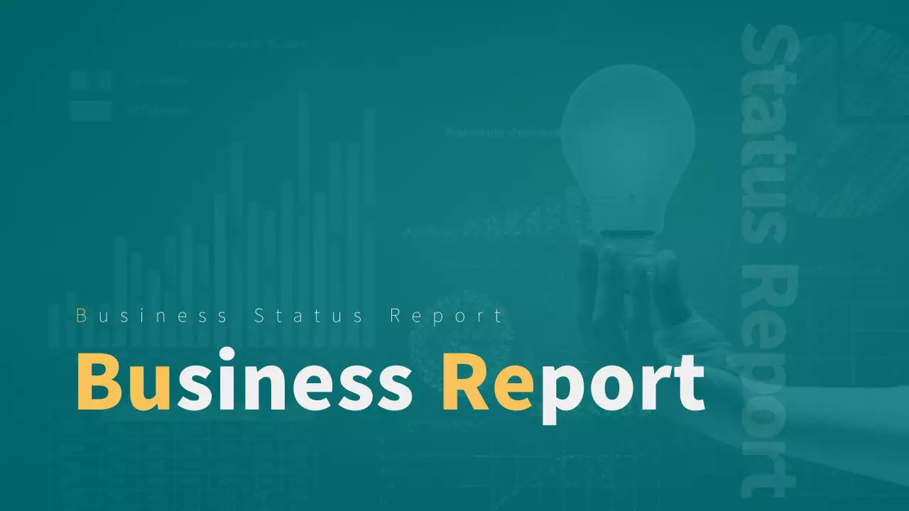 Teal Professional Business Report Presentation