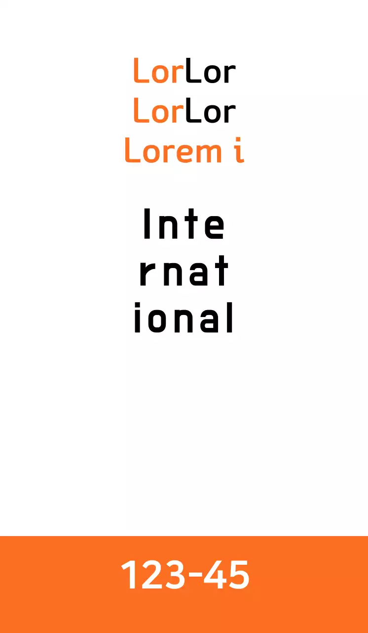 A clean real estate pitch with orange accents