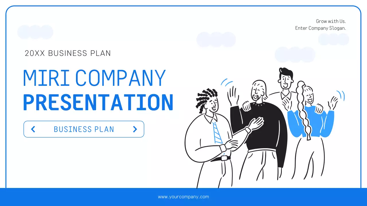 Blue Modern Business Plan Presentation