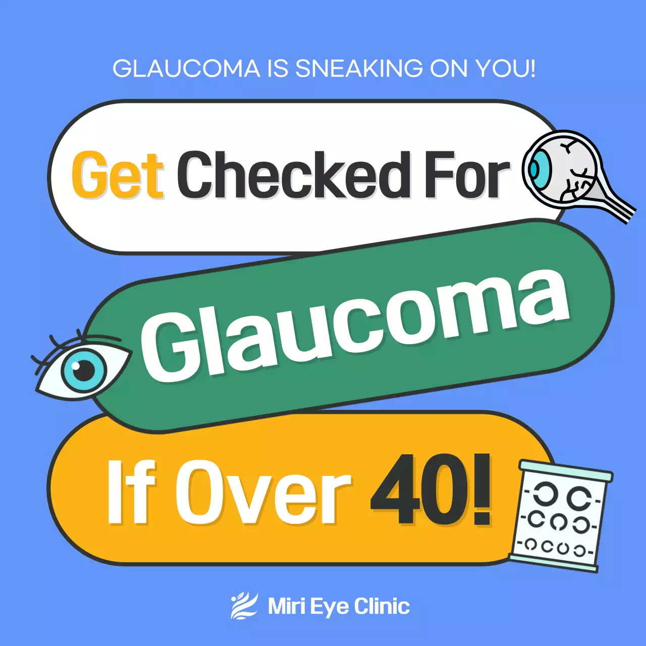 Provides glaucoma information in blue text highlighting