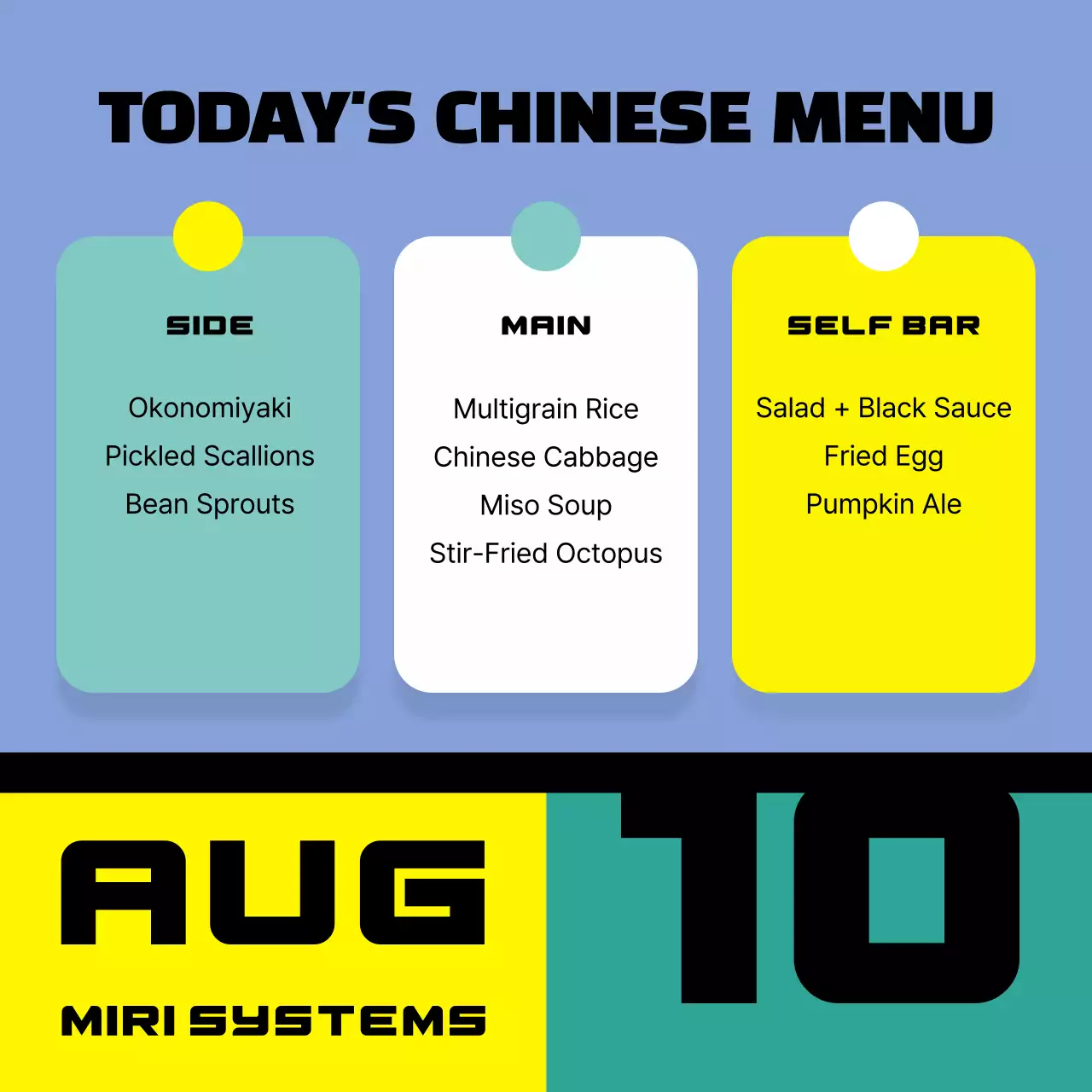 Yellow and Green Basic Diet Menu List post