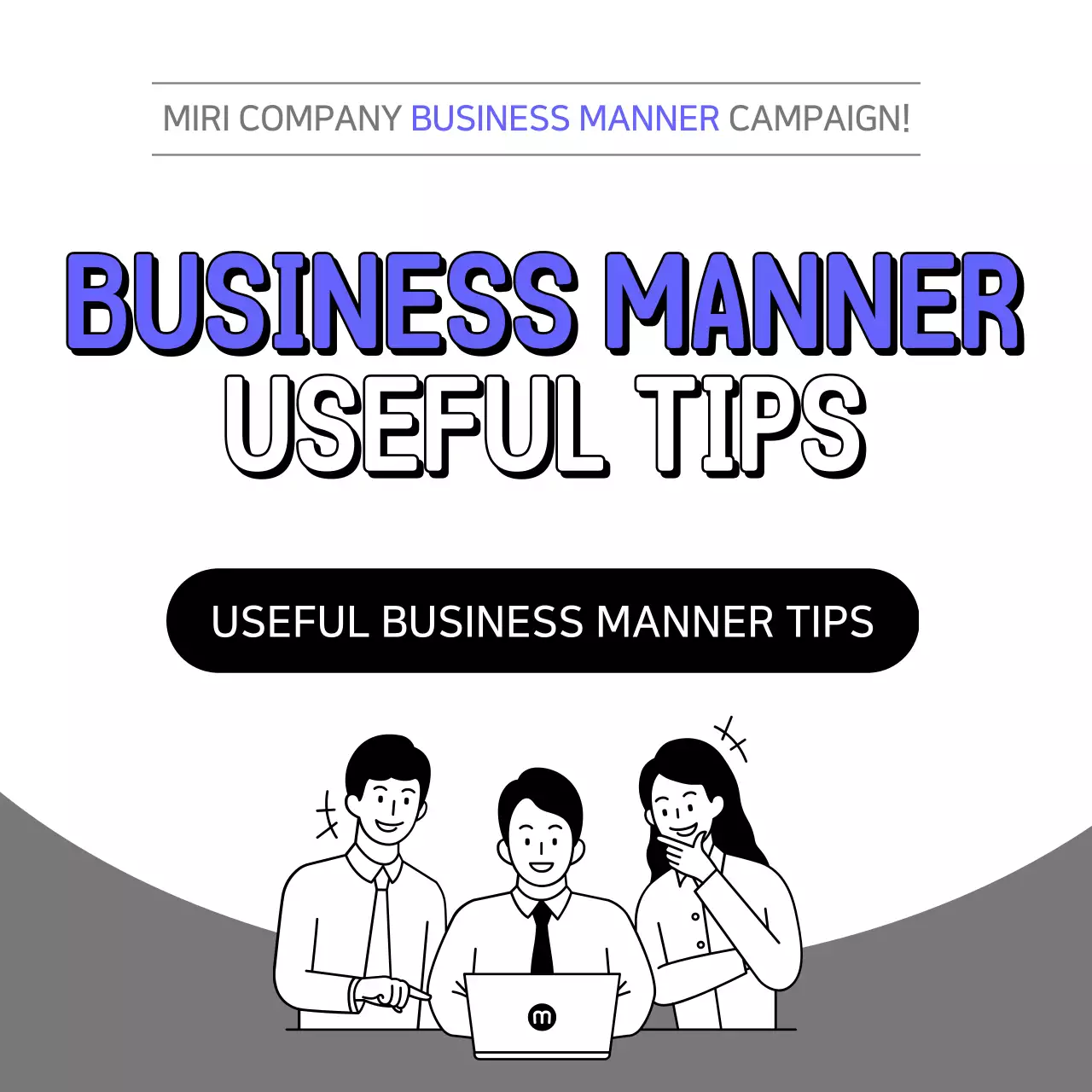 Black Minimal Business Guide Instagram Carousel