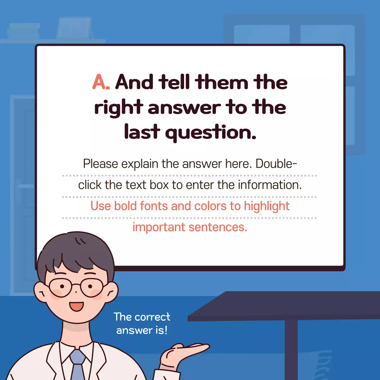 Blue Comic Earthquake Test Instagram Carousel