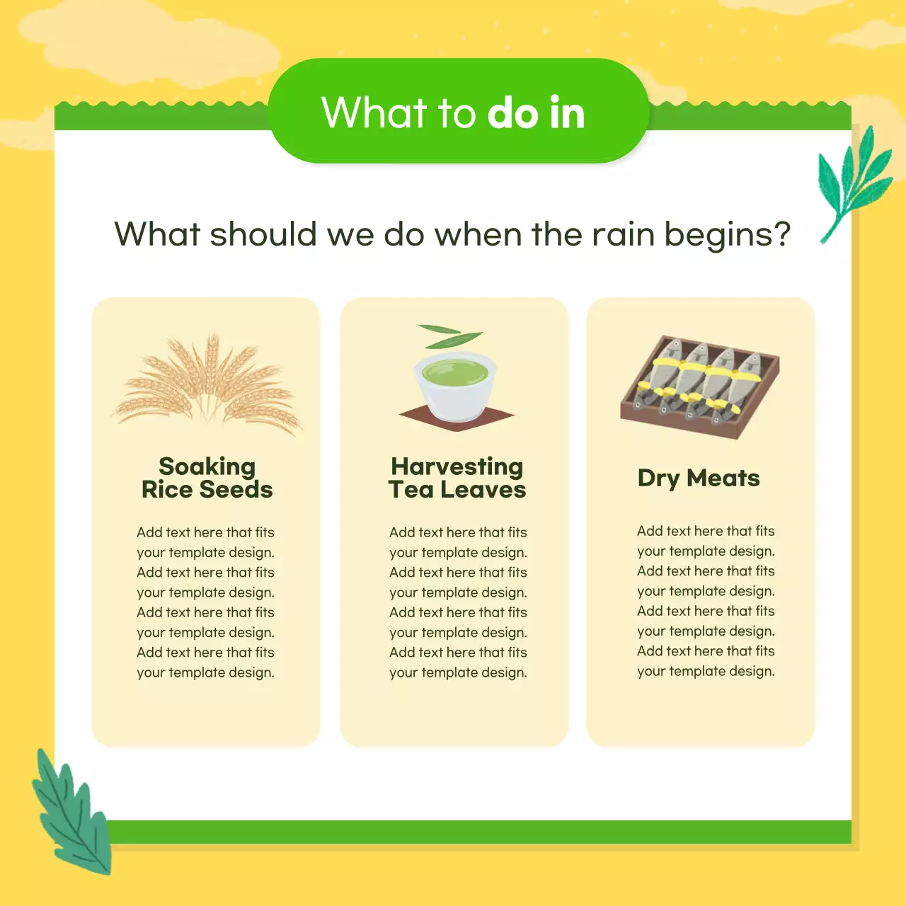 Yellow Rustic Farming Storybook Instagram Carousel