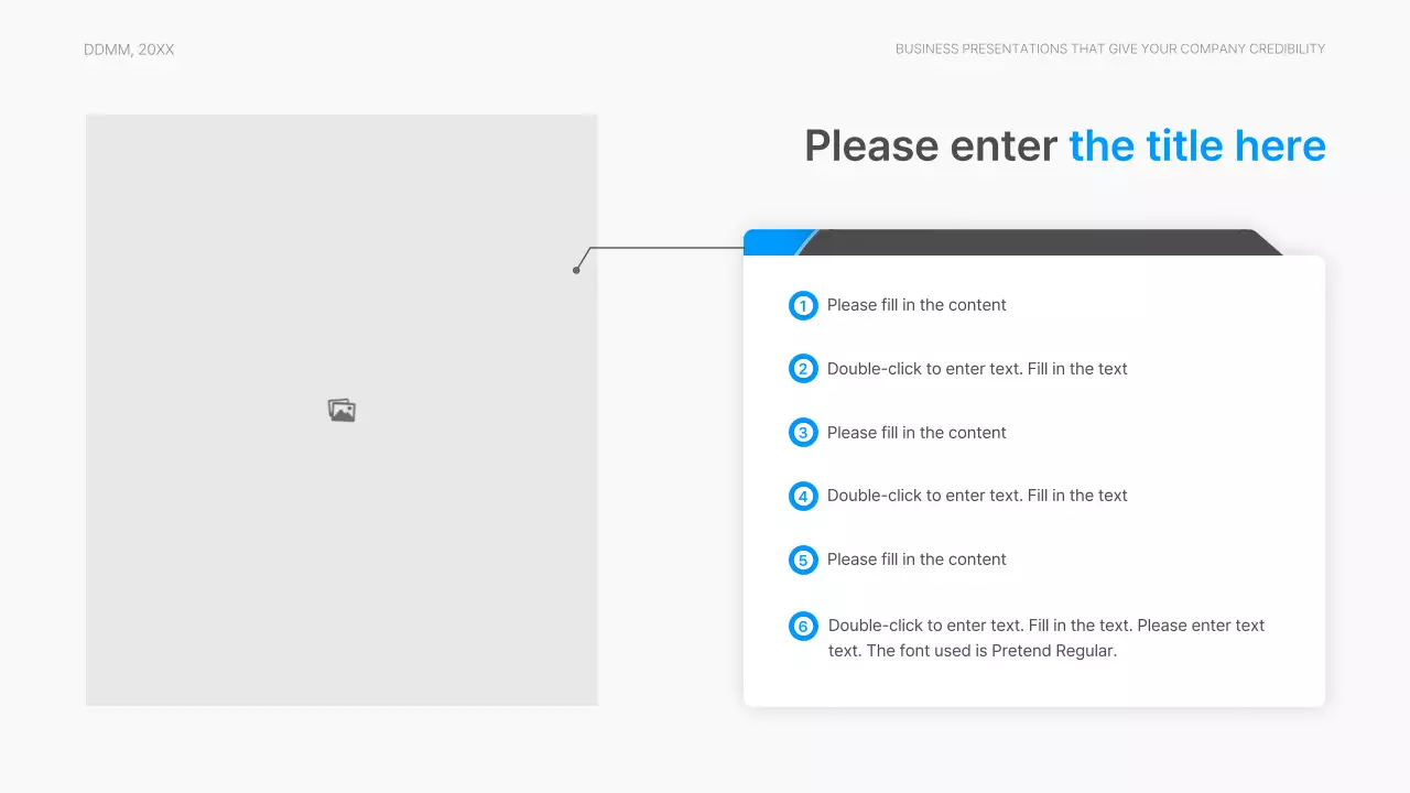 Corporate report with a modern gradient style in blue and white