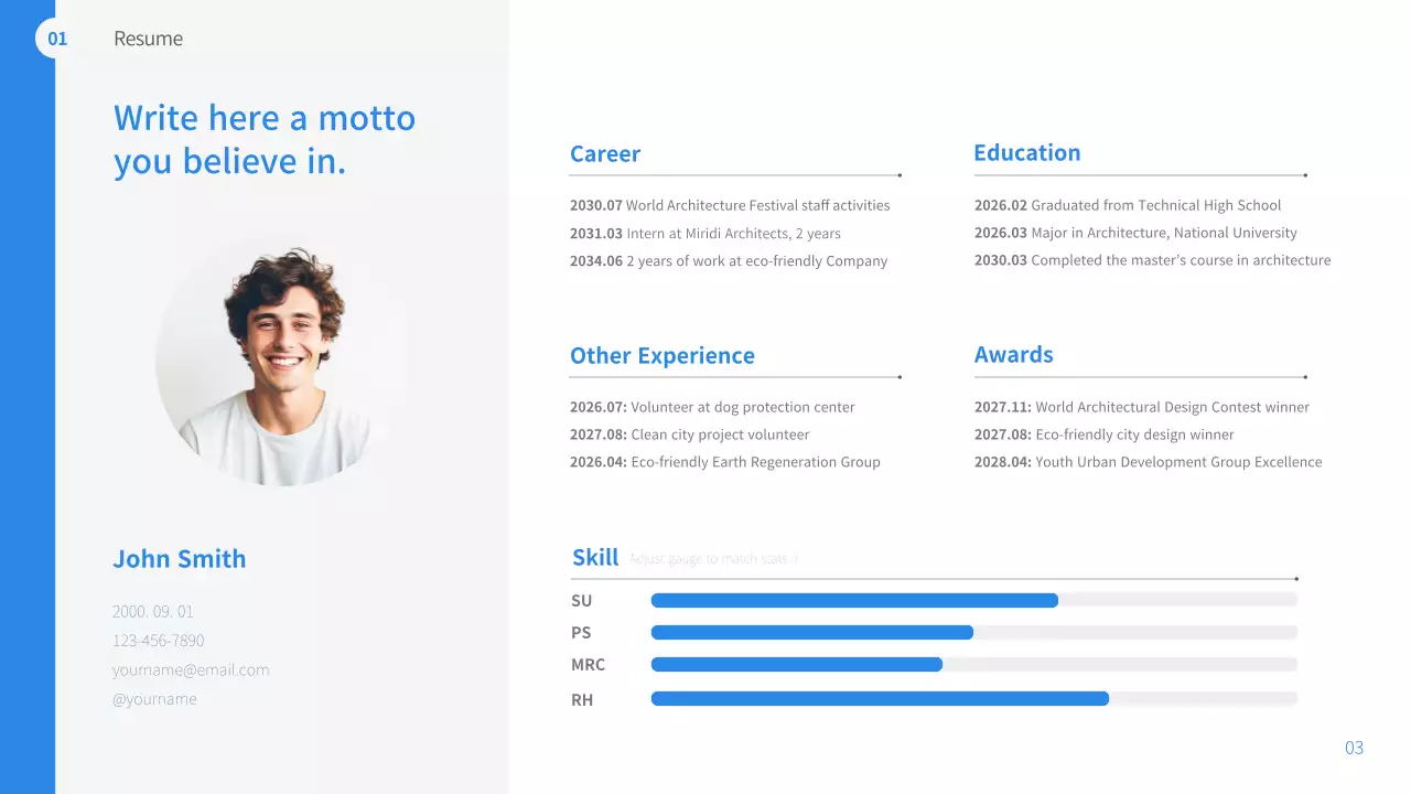 Blue Modern Architecture Portfolio Presentation