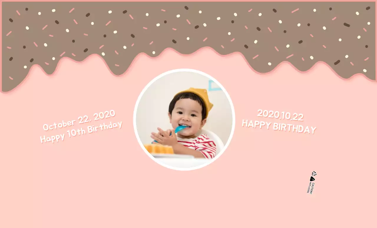 Gelas Kertas Ulang Tahun Es Krim Lucu Merah Muda Selamat Ulang Tahun