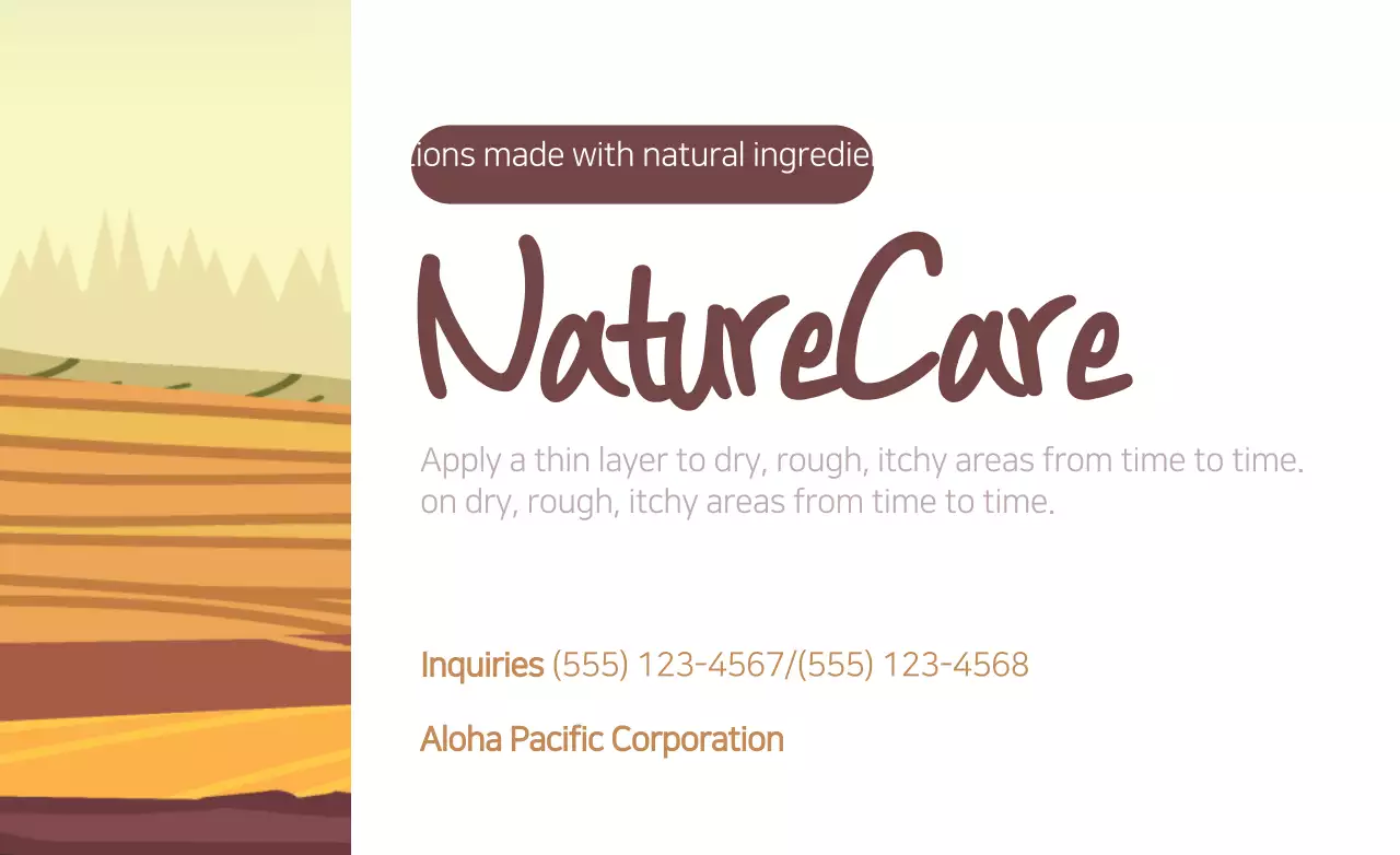 Spanduk Promosi Perawatan Kulit Rustic Beige