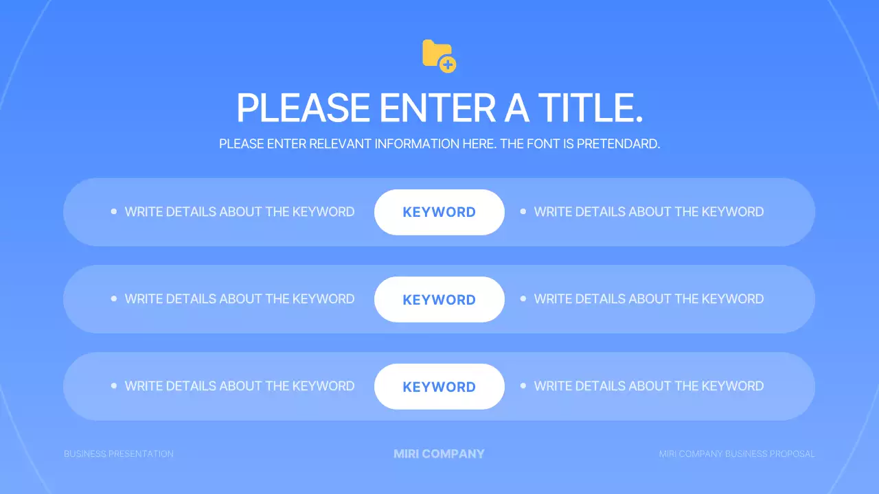 Blue Modern Business Layout Presentation