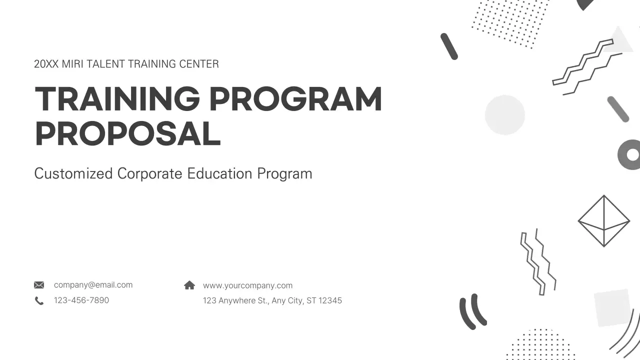 Grayton's corporate customized training program proposal business proposal PPT
