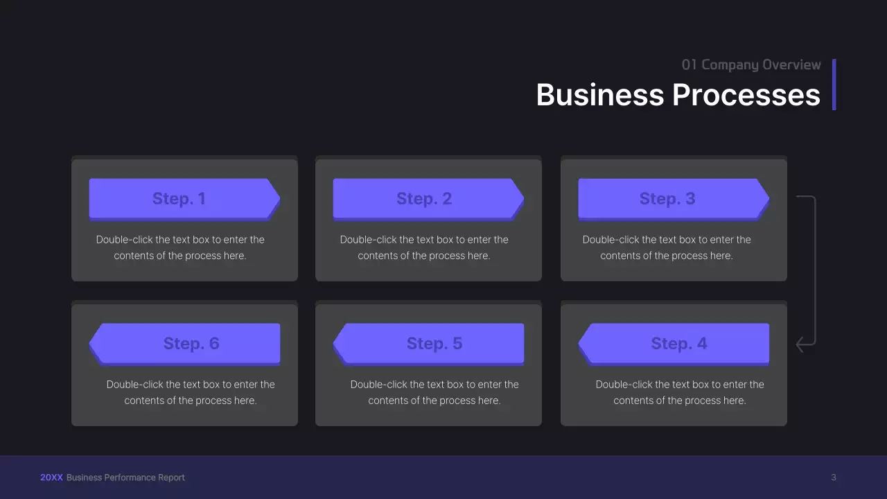 Bộ thuyết trình kinh doanh khái niệm giao diện người dùng ba chiều màu tím