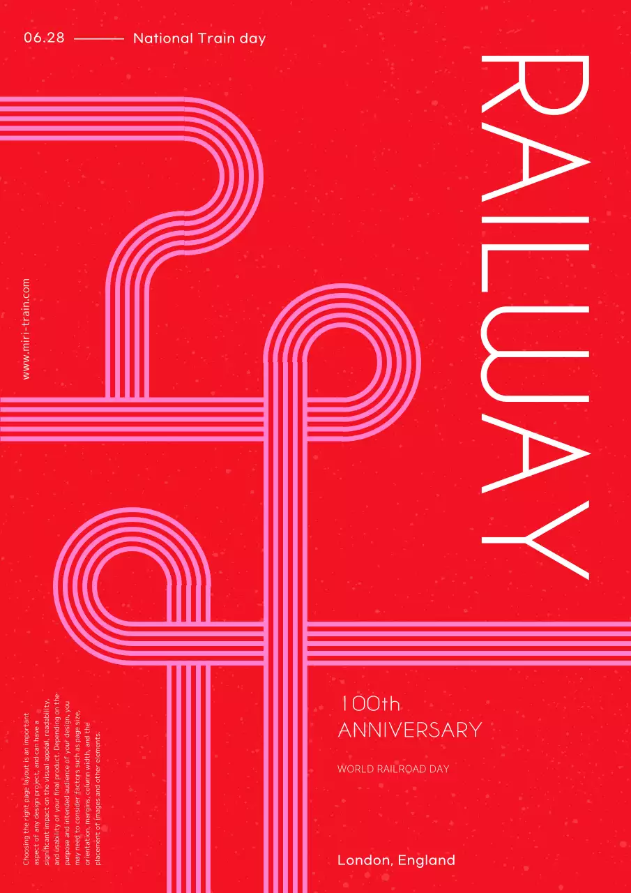 레드 모던 철도 이벤트 포스터