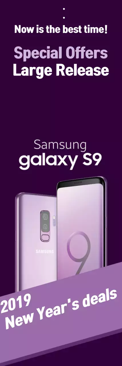 Banner de promoção de smartphone moderno roxo