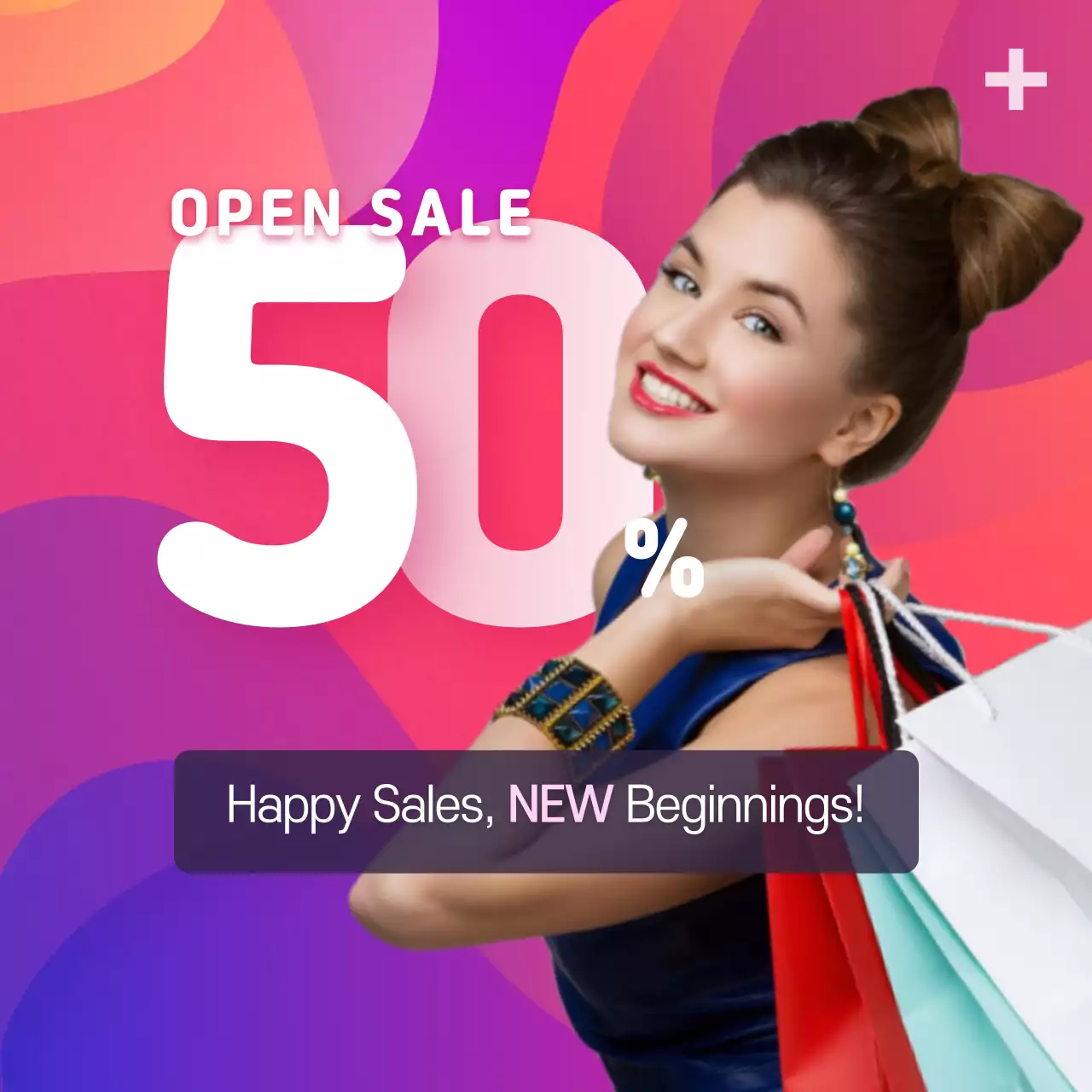 Pink Trendy Sale Promotion Instagram Post