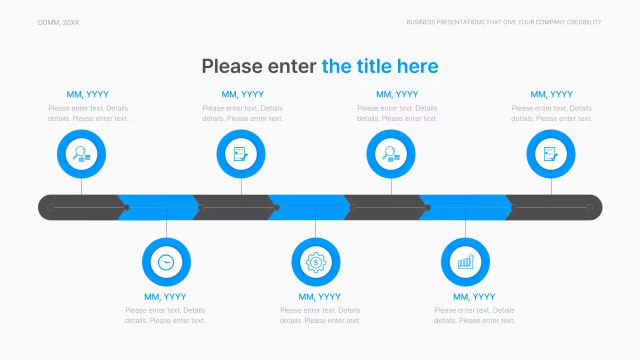 Corporate report with a modern gradient style in blue and white