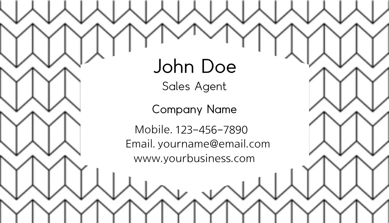 Black Minimal Business Card