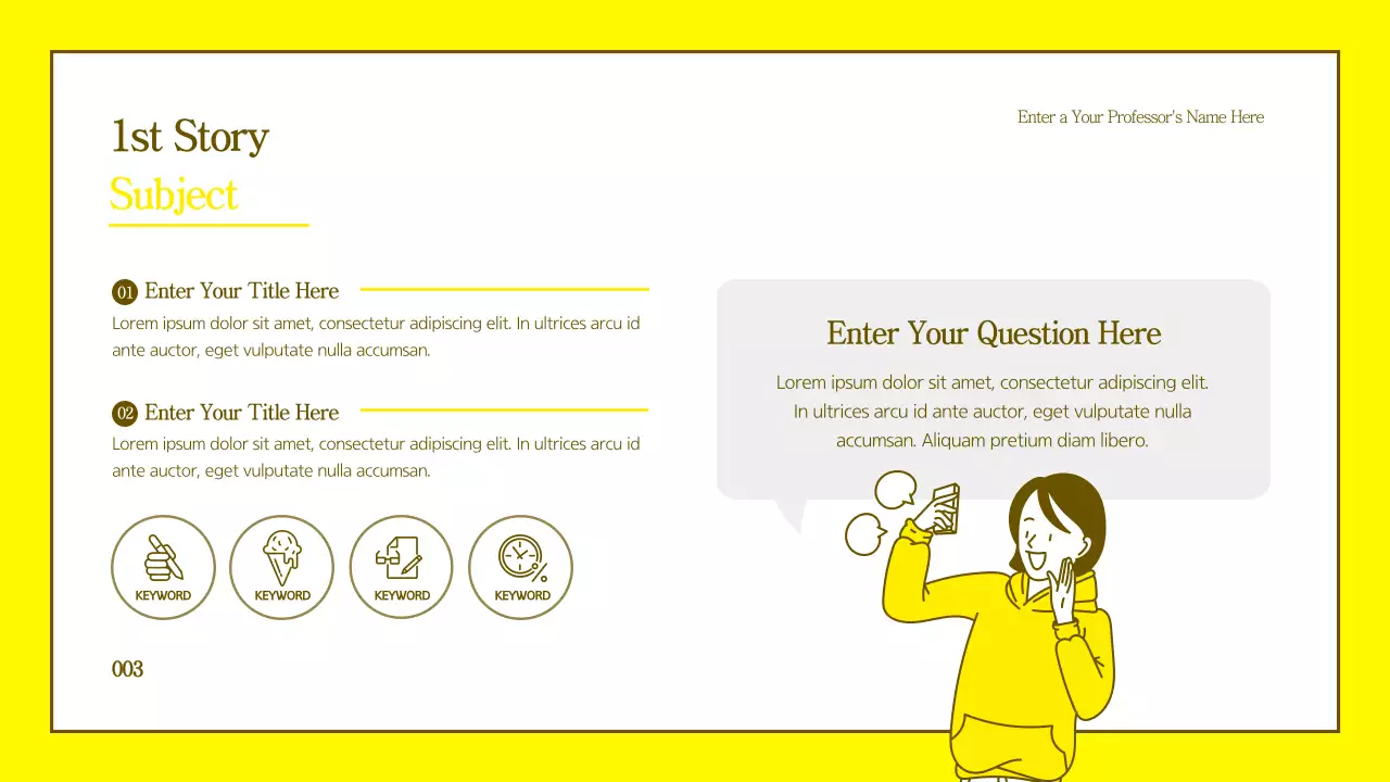 Clean character illustration tutorial in yellow and brown