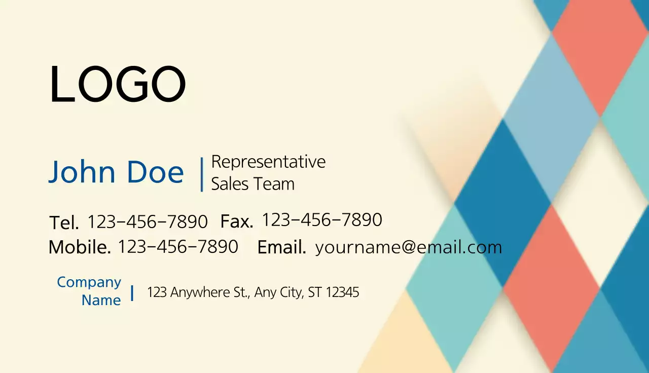 Interior business cards