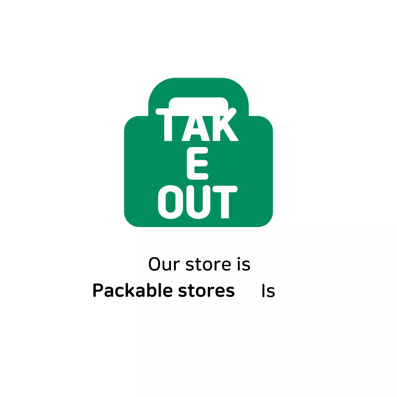 Abstract illustration store packaging label