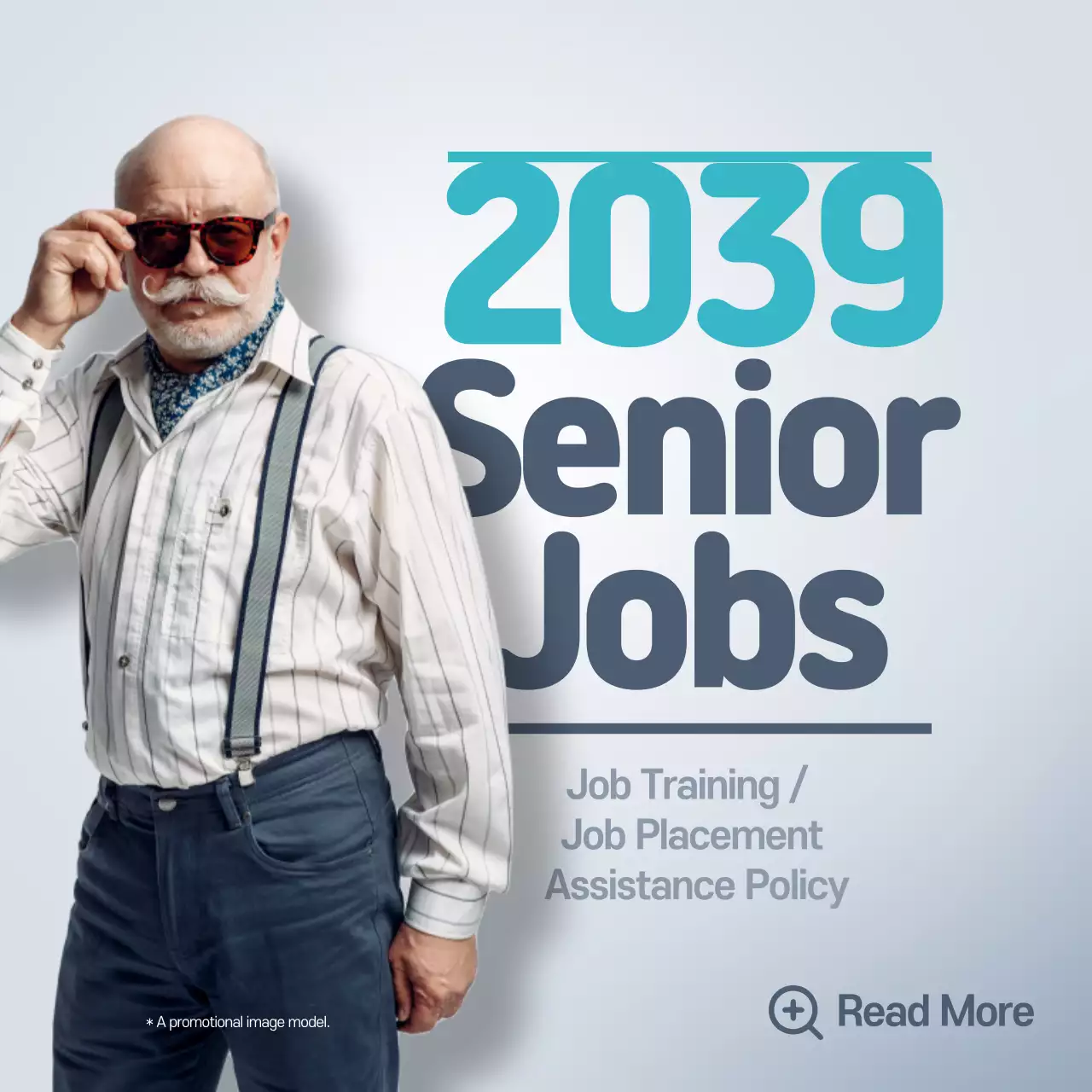 Grey Simple Senior Employment Promotion Instagram Post