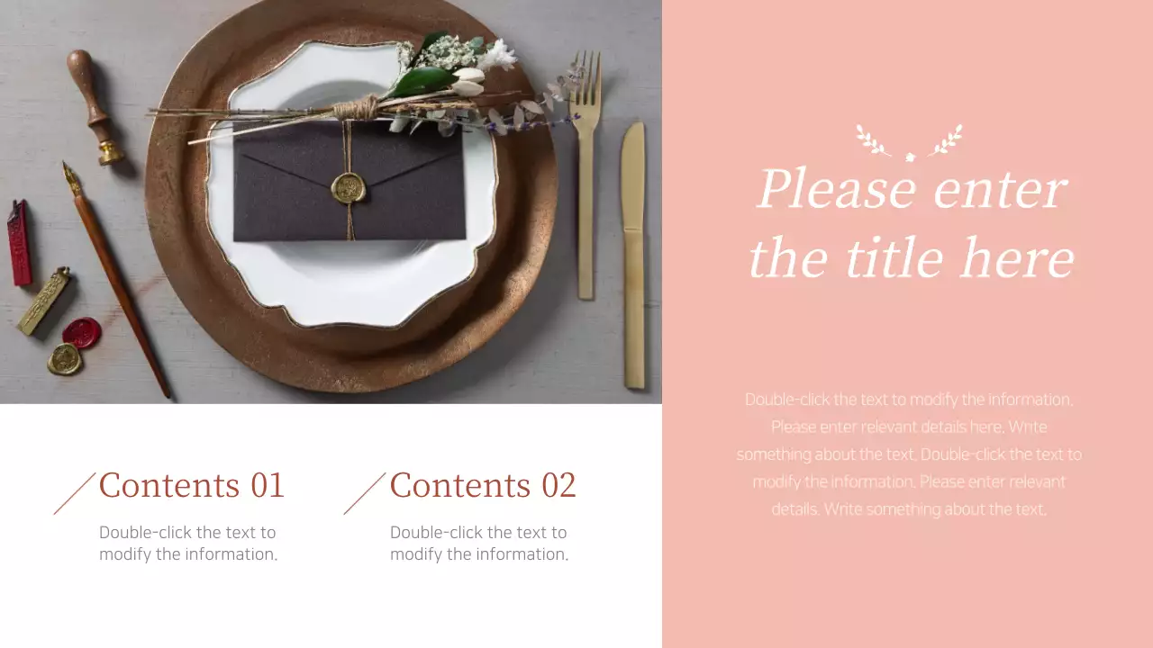 Photo layout in burgundy