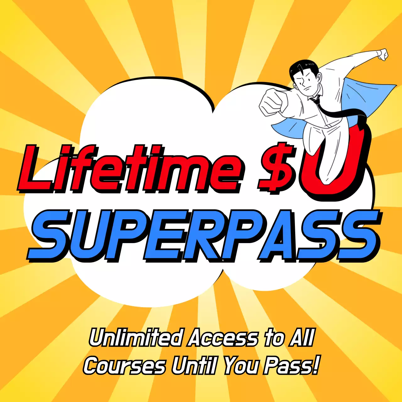 Yellow Comic Education Promotion Instagram Post