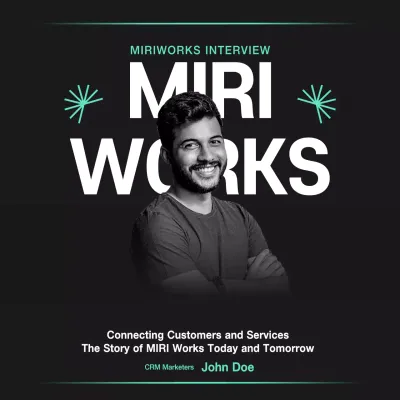 Black Modern Interview Promotion Social Media Post