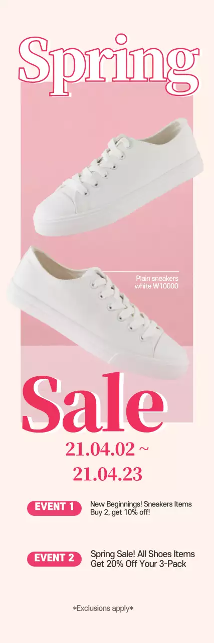 Pink photo highlights neat spring shoe deals