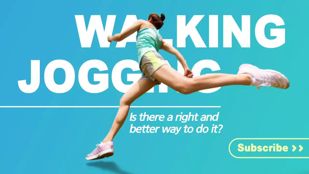 Blue Trendy Fitness Newsletter YouTube Thumbnail