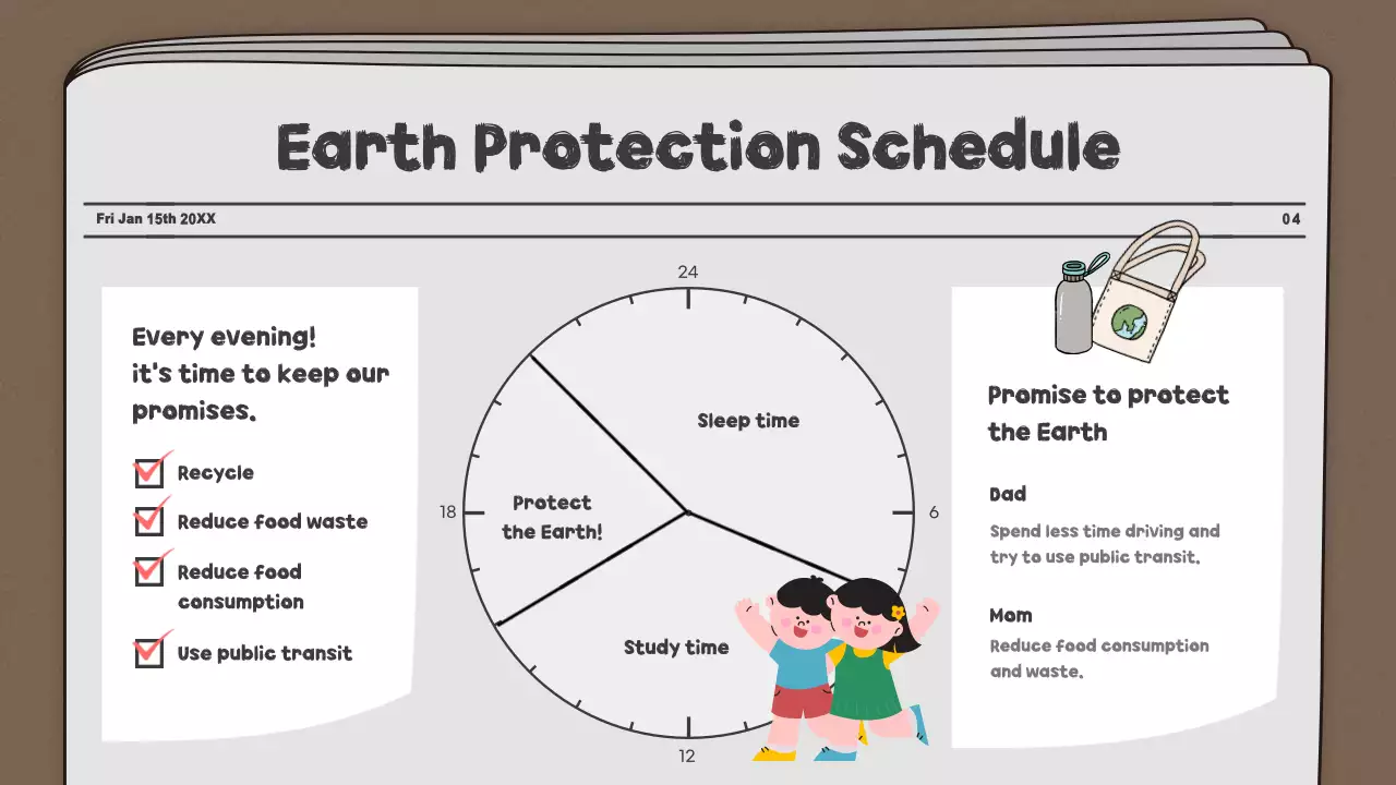 Presentasi Buletin Brown Simple Environment