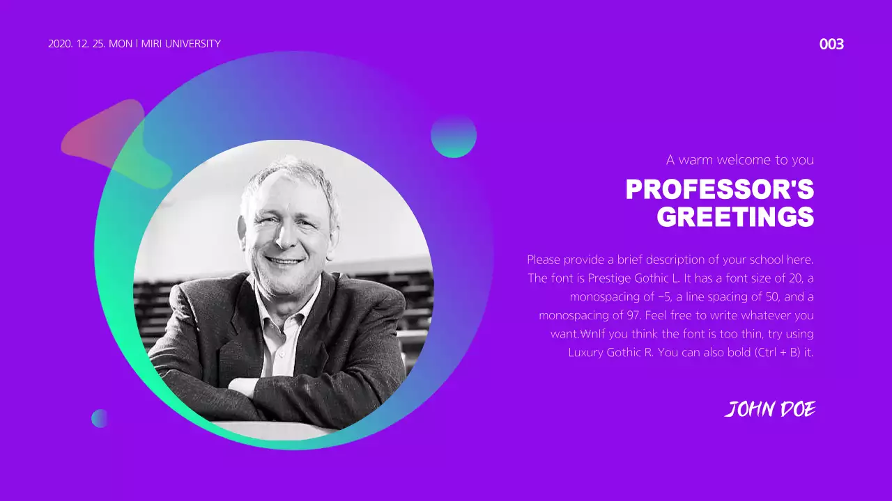 Purple Modern University Guide Presentation