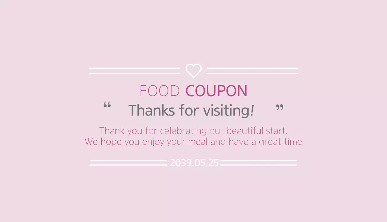 Pink Elegant Wedding Invitation Business Card