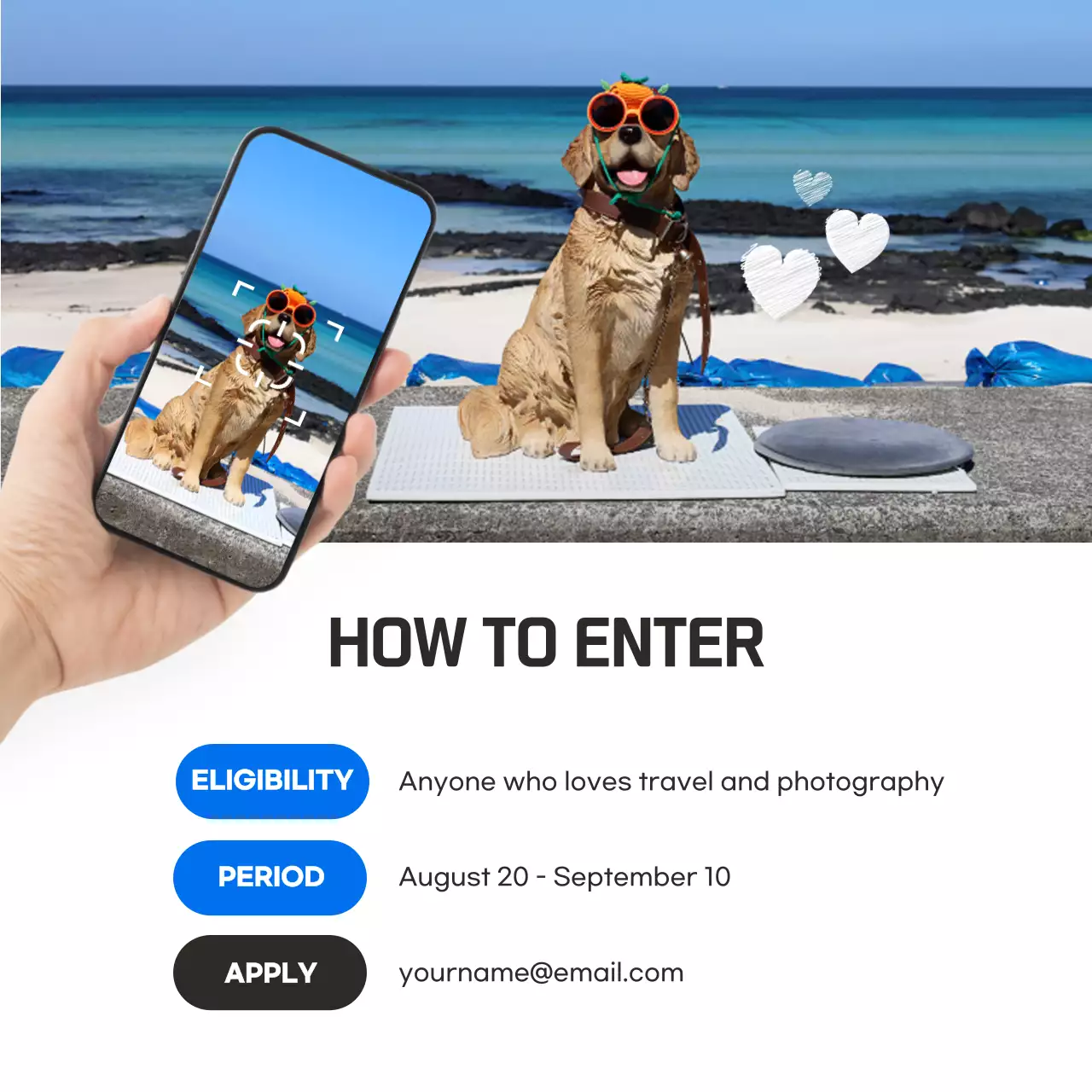 Blue Modern Travel Promotion Instagram Carousel