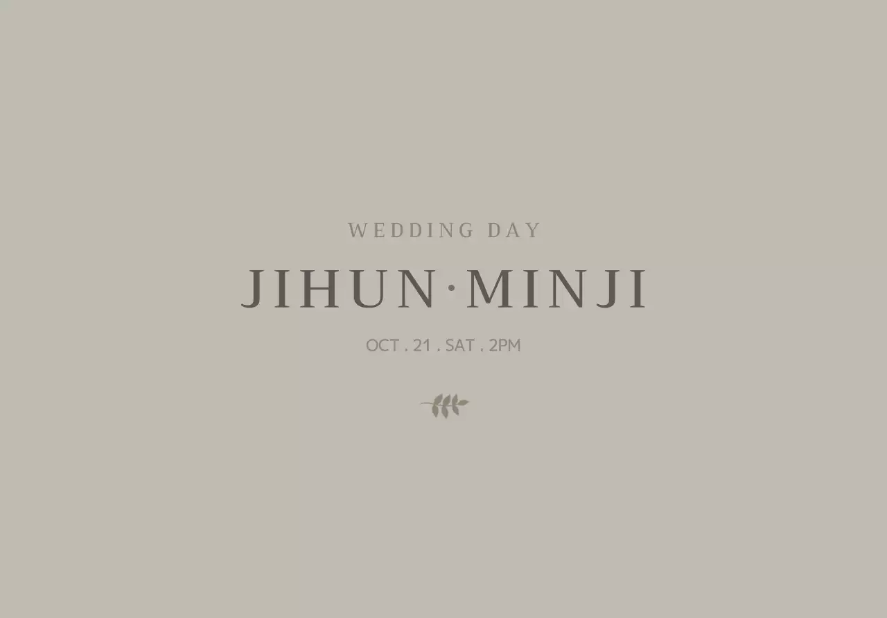 Wedding invitation envelopes with a simple design featuring botanical illustrations in muted colors and the bride and groom's names.