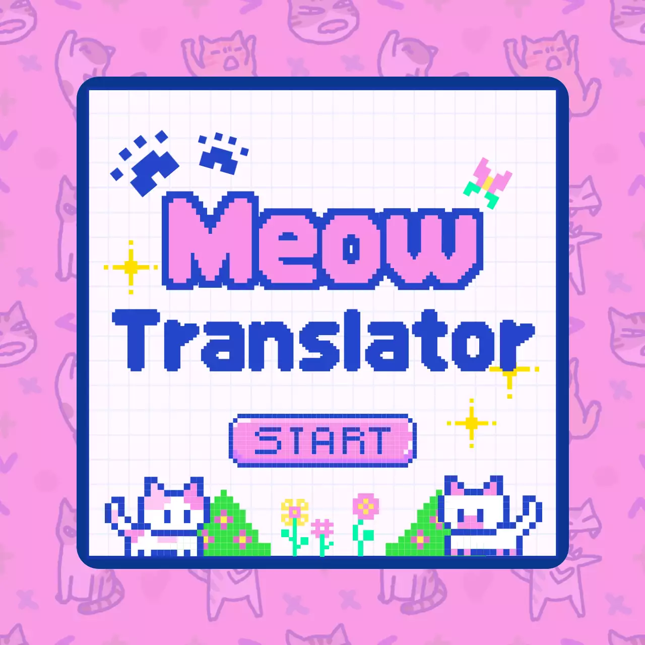 핑크 레트로 캣 앱 초대장 인스타그램 캐러셀