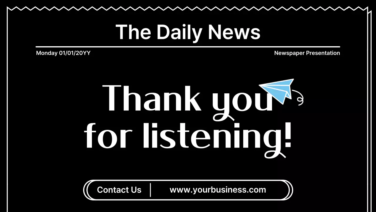 Black Modern Notes Presentation