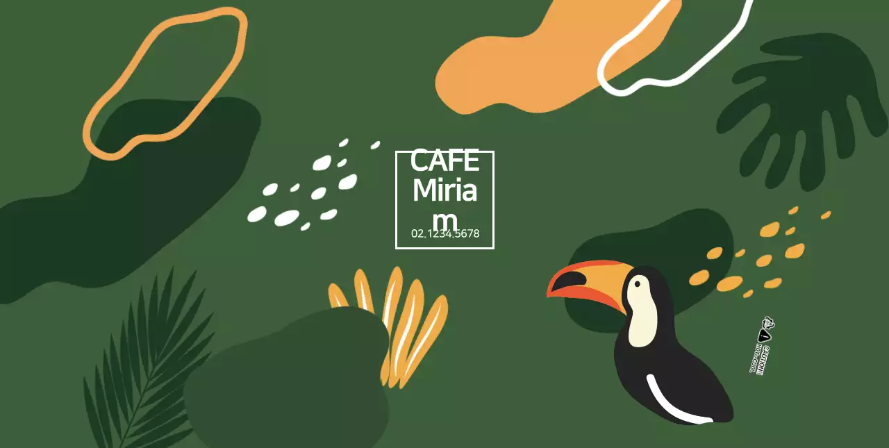 Green Brazilian coffee cafe illustration Cup holder for cafe