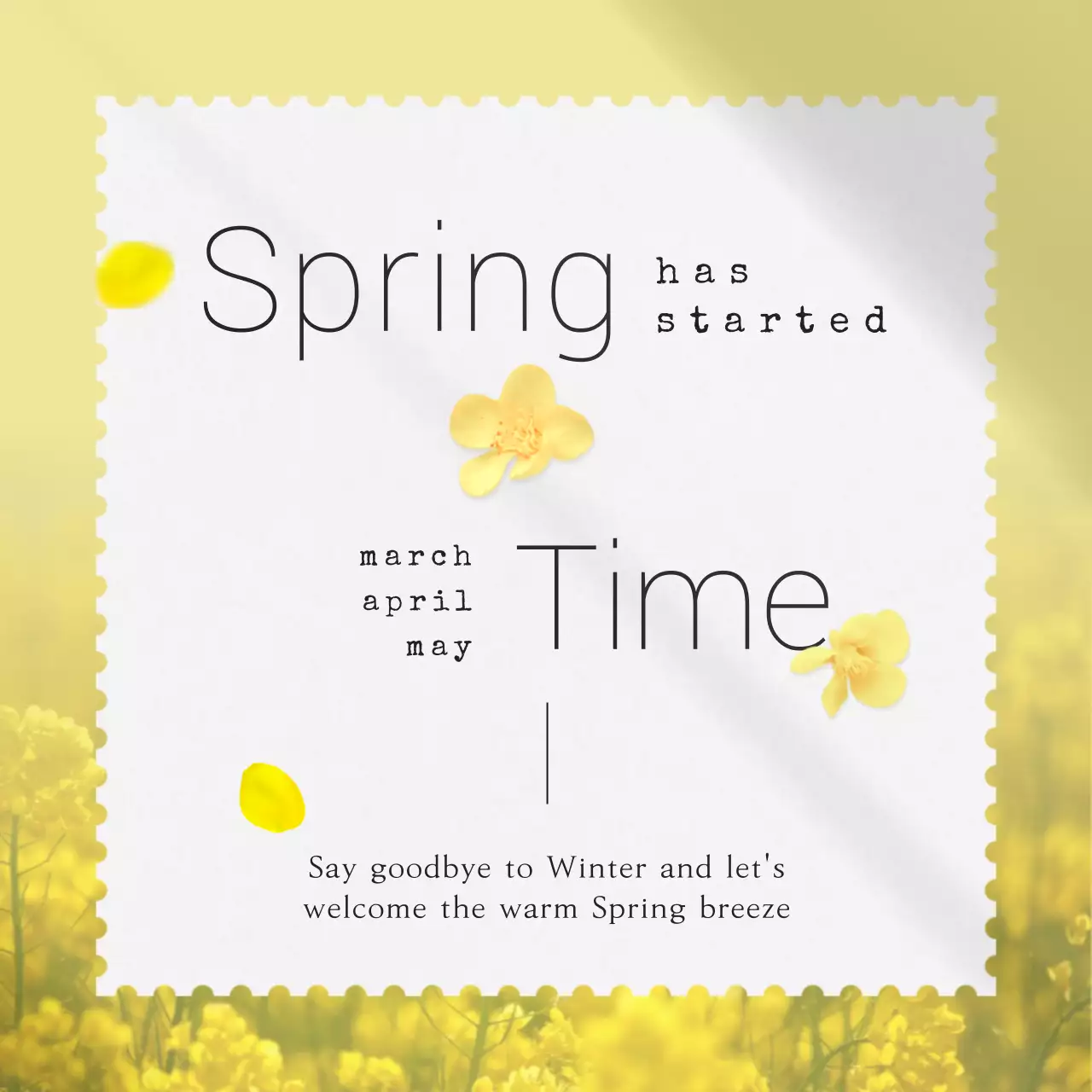 Soft, sentimental, and fresh spring and floral postcards in pastels and yellows for the Lunar New Year celebration.