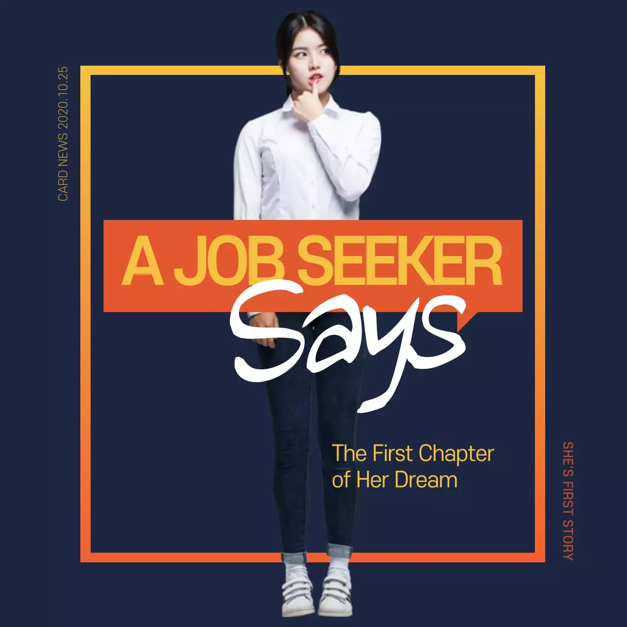 Navy Modern Job Guide Instagram Post