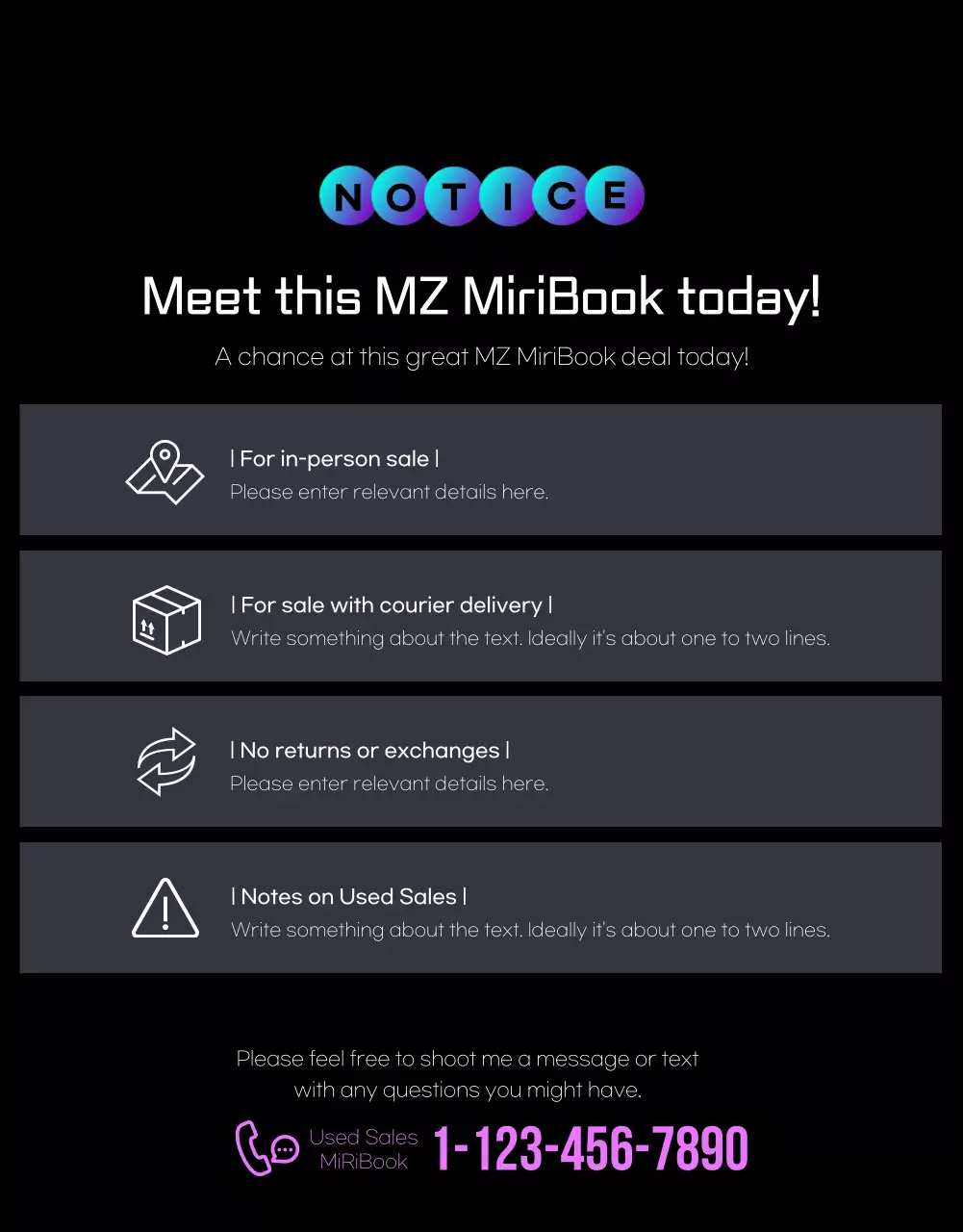 Thrifting a simple laptop with black and purple accents