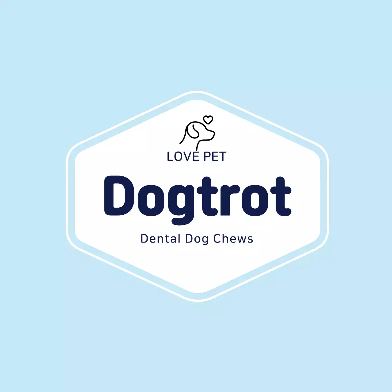 Blue Text Highlighted Dental Gum Label