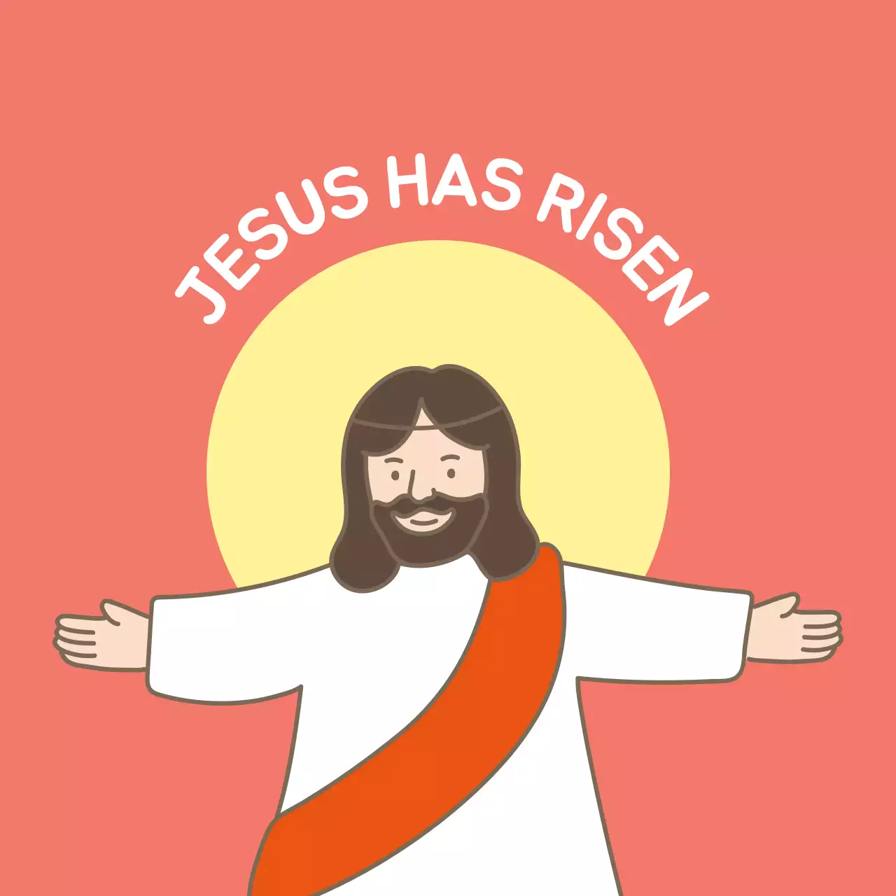 Autocolantes multicoloridos com círculos ilustrados para a Páscoa