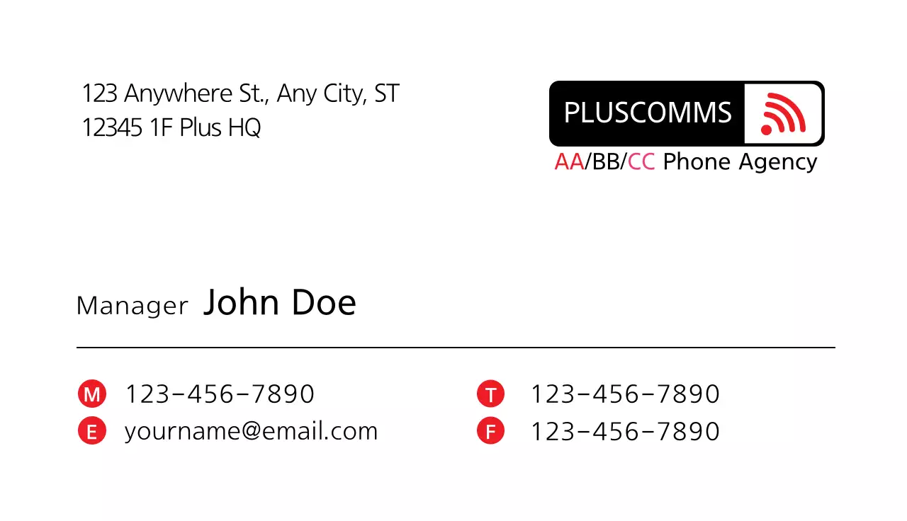 Black Modern Phone Advertisement Business Card