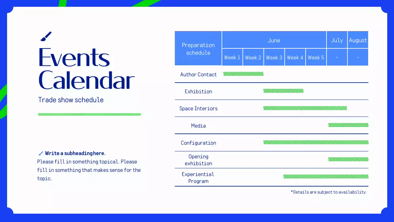 블루 모던 아트 전시 가이드 프레젠테이션