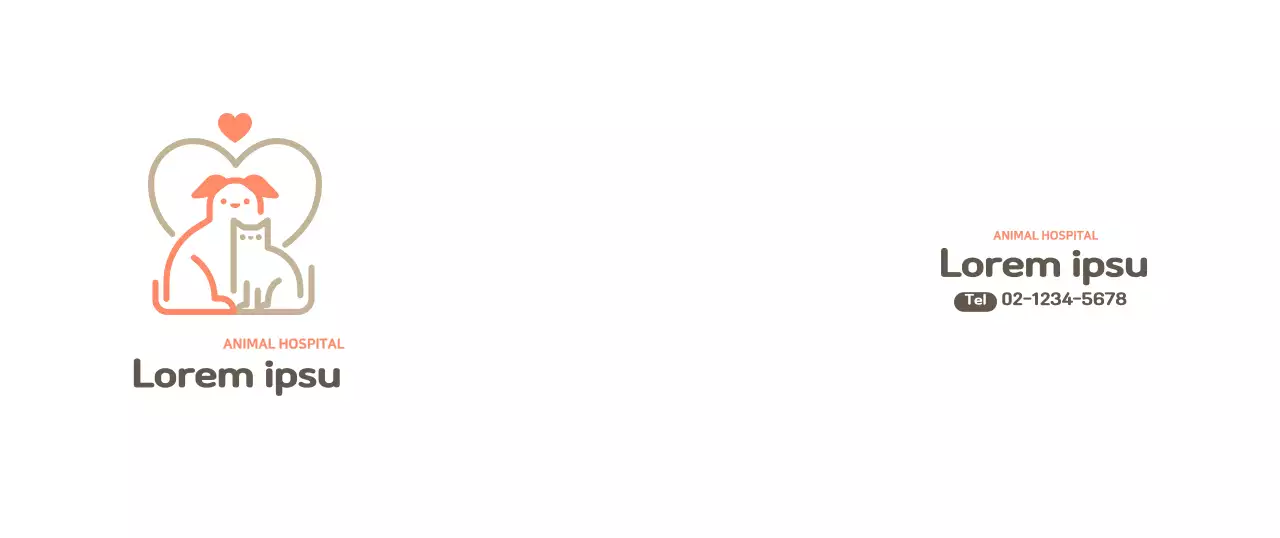 White simple veterinary logo veterinary mug