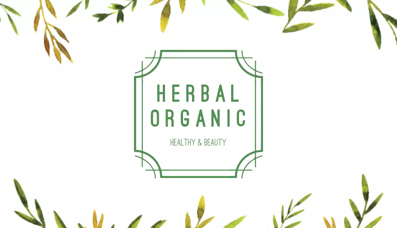 Green Botanical Business Card