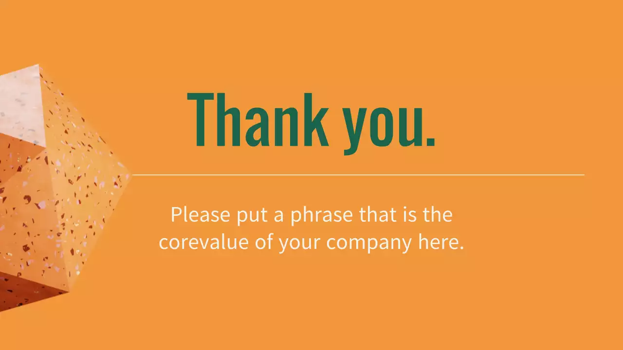 Business performance reports in green and orange